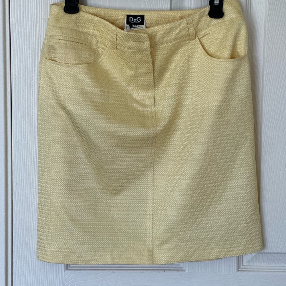 Dolce Gabbana Women Yellow Skirt M